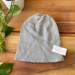 NWT Athleta Grey Reversible Beanie